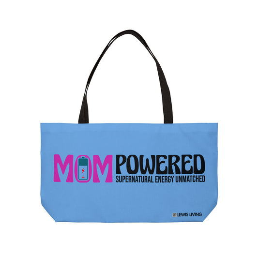 MOMPowered Tote Bag in Blue