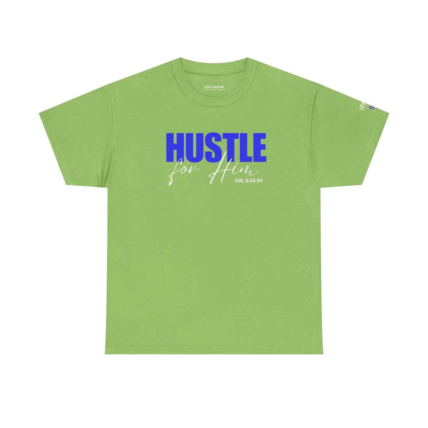 Hustle for Him-Blue White
