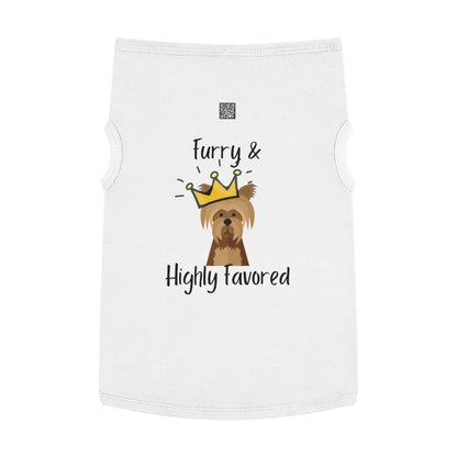 Furry & Highly Favored Dog Tank Top