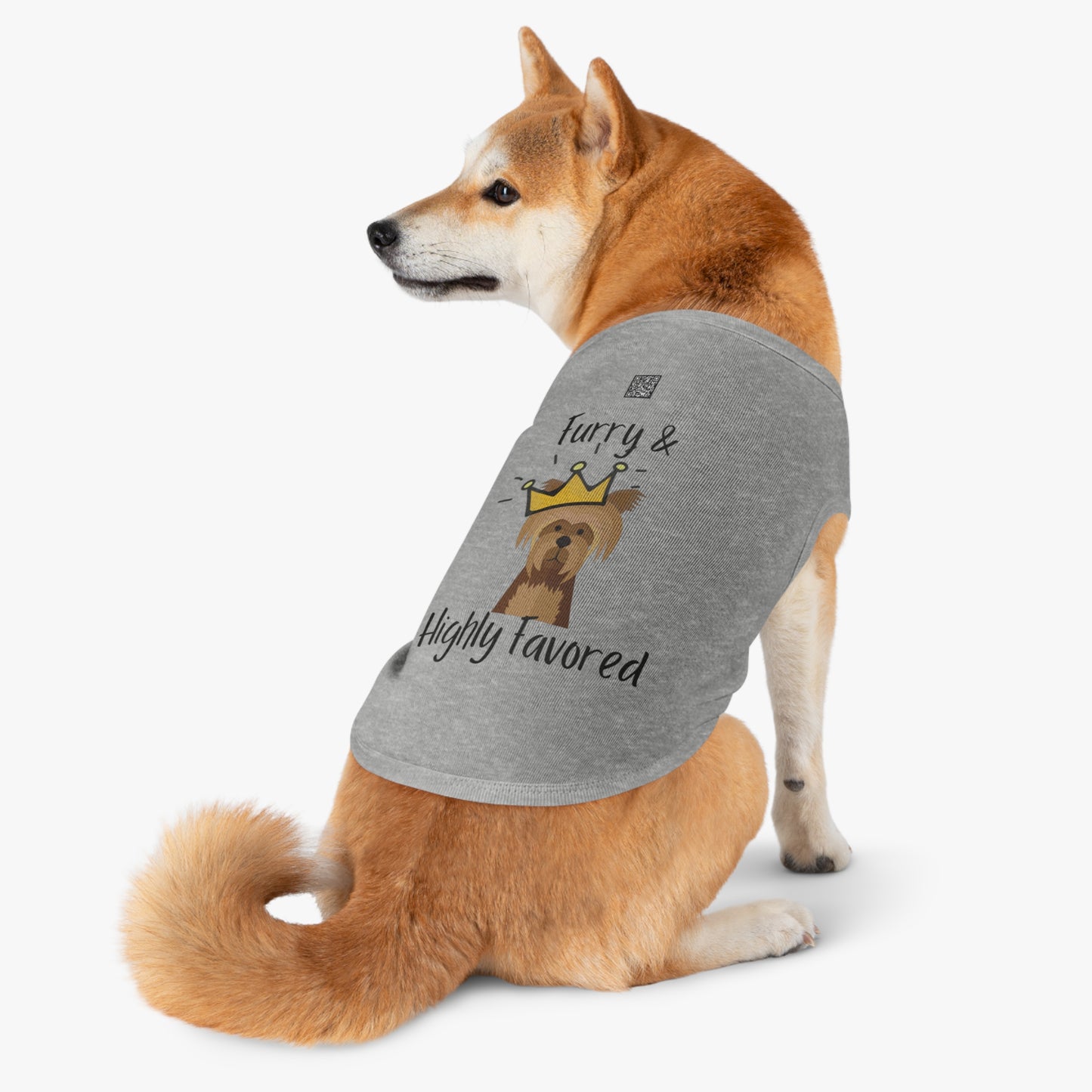 Furry & Highly Favored Dog Tank Top